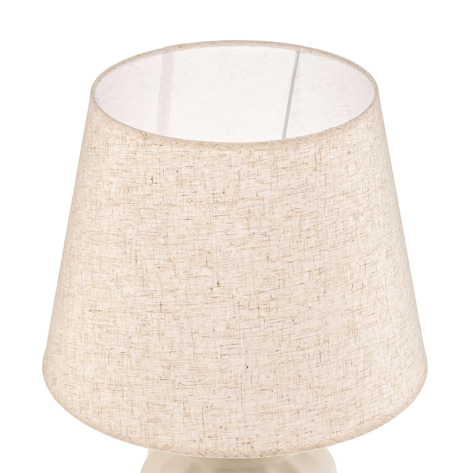 Lampa stołowa Vortice z ceramiki, biała