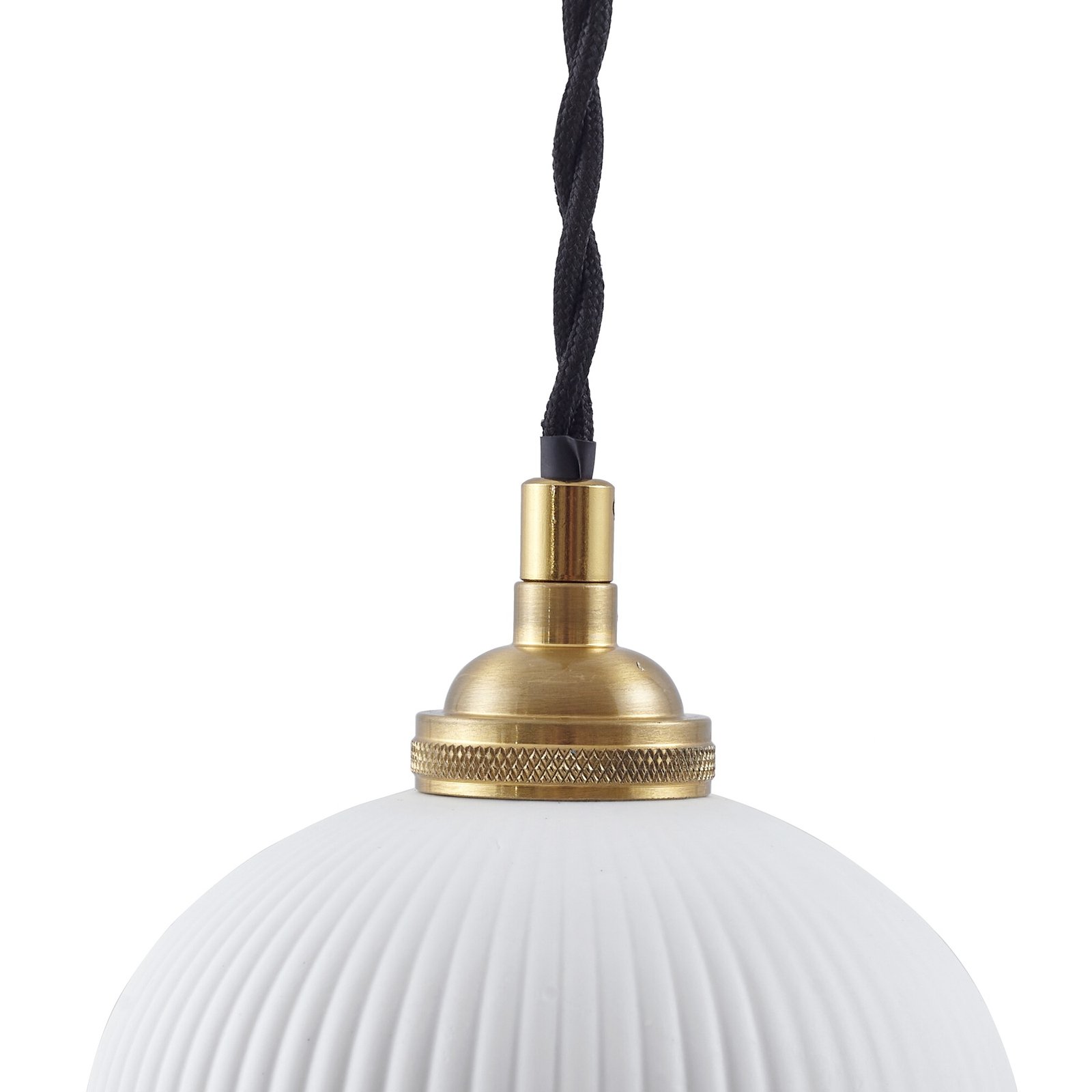 Nolane Hanglamp Wit/Geel Koper - Lindby