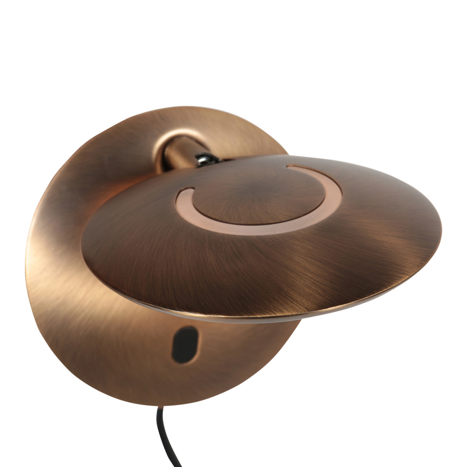 LED wandlamp Zenith 2, brons, CCT, metaal, stekker LED wandlamp Zenith 2, brons, CCT, metaal, stekker