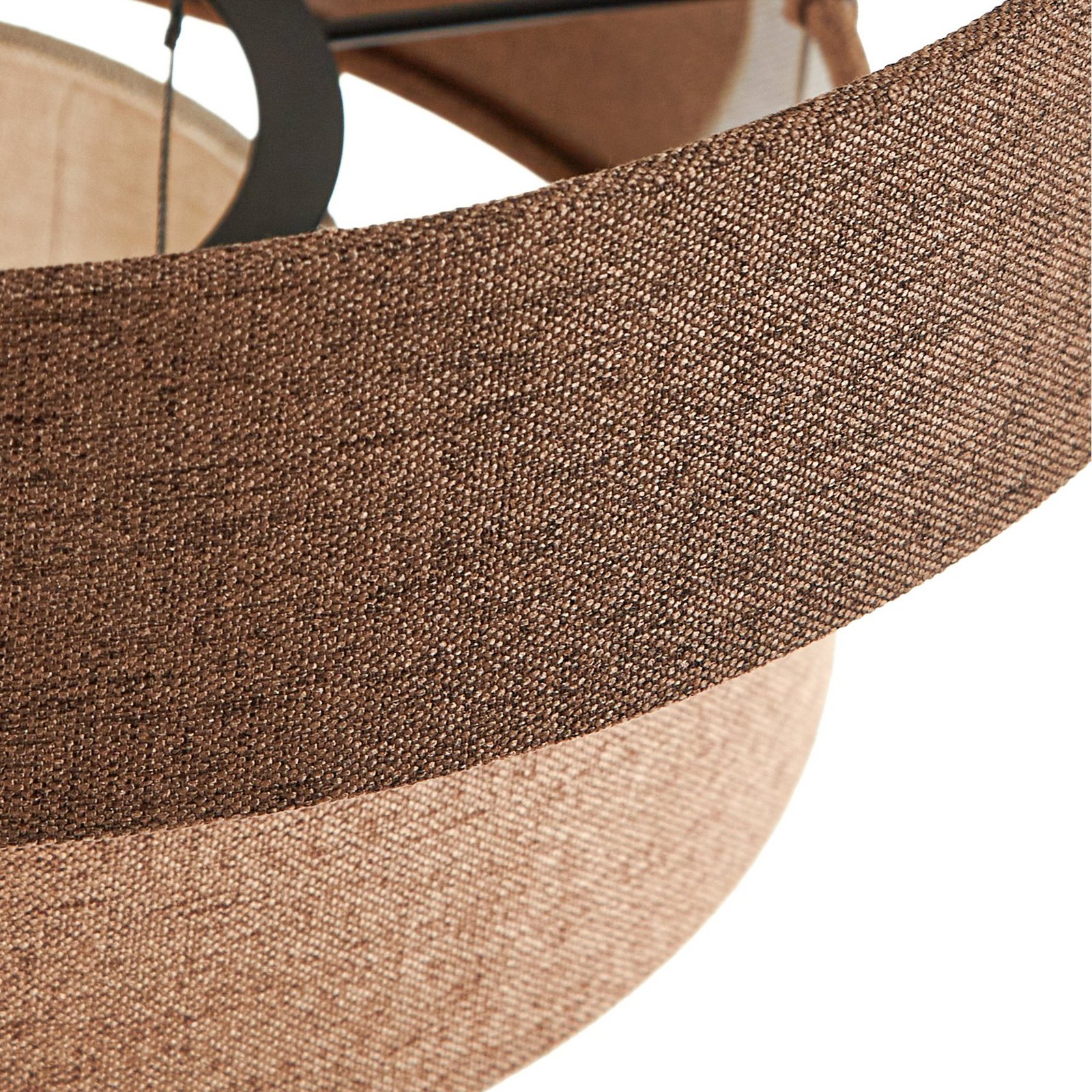 Peldano LED hanglamp, bruin/beige, Ø 50 cm, dimbaar - Lucande Peldano LED hanglamp, bruin/beige, Ø 50 cm, dimbaar - Lucande