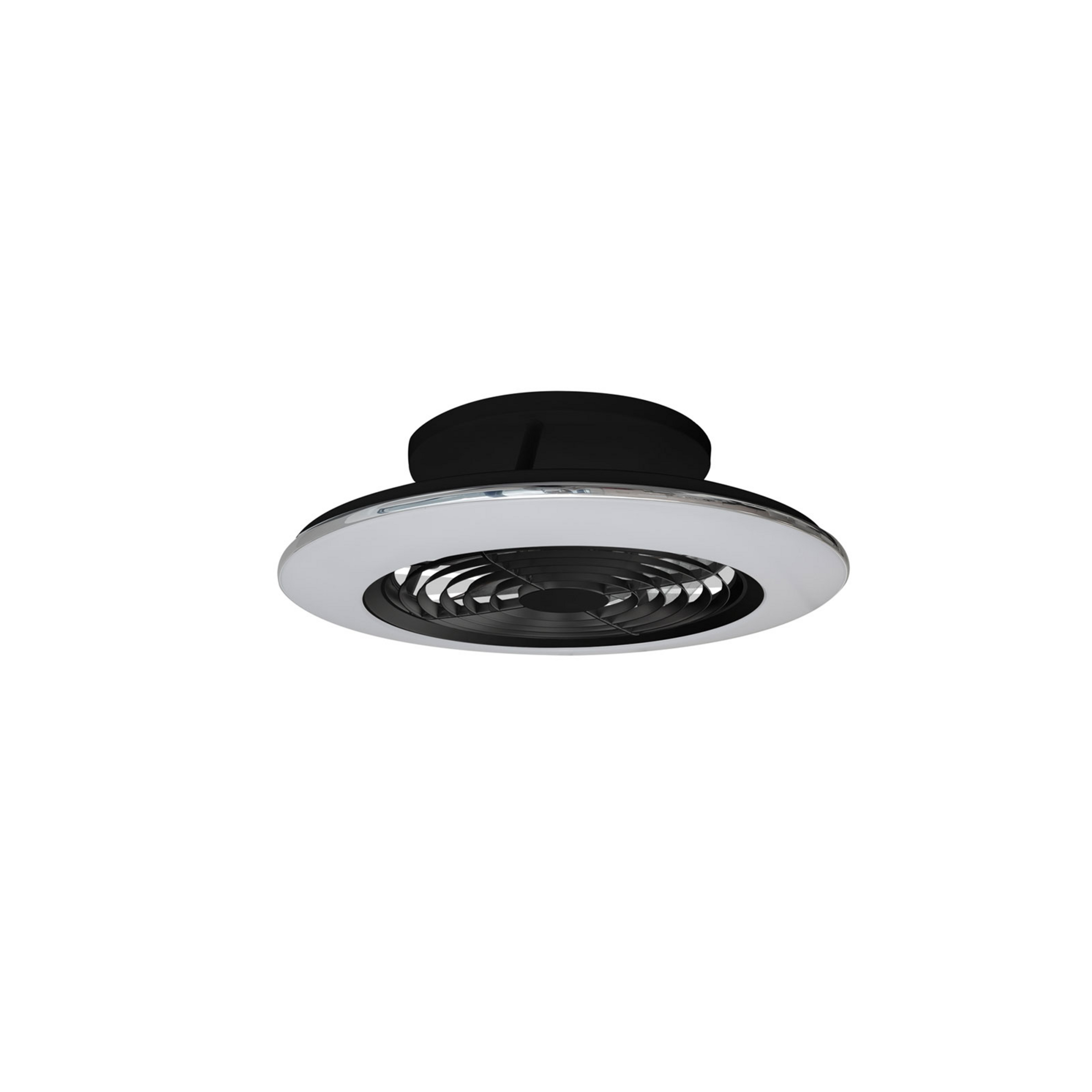 Alisio Mini LED-Deckenventilator, schwarz, Ø52,5 cm - Mantra