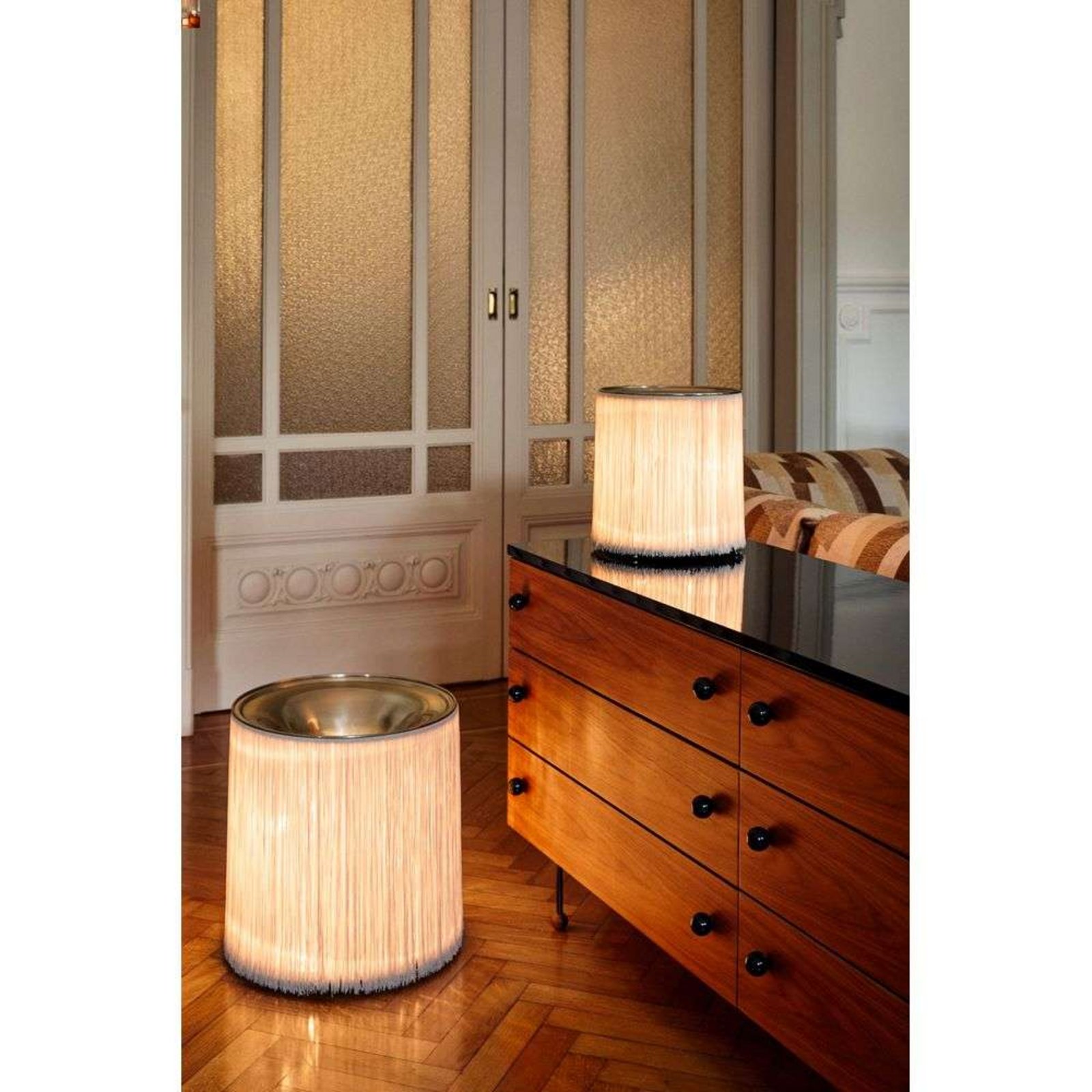 Model 597 Table Lamp Cream Fringe - GUBI