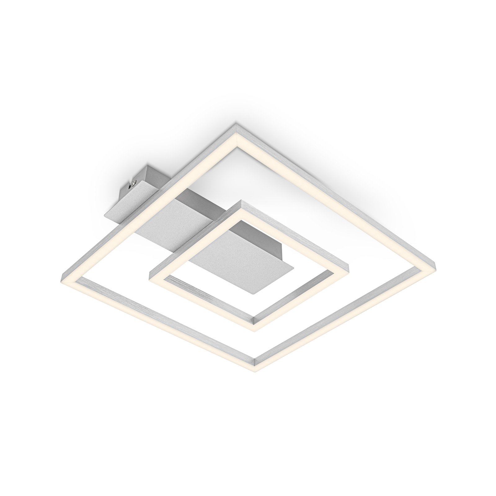 LED-Deckenleuchte 3772 mit 2 Rahmen, alu