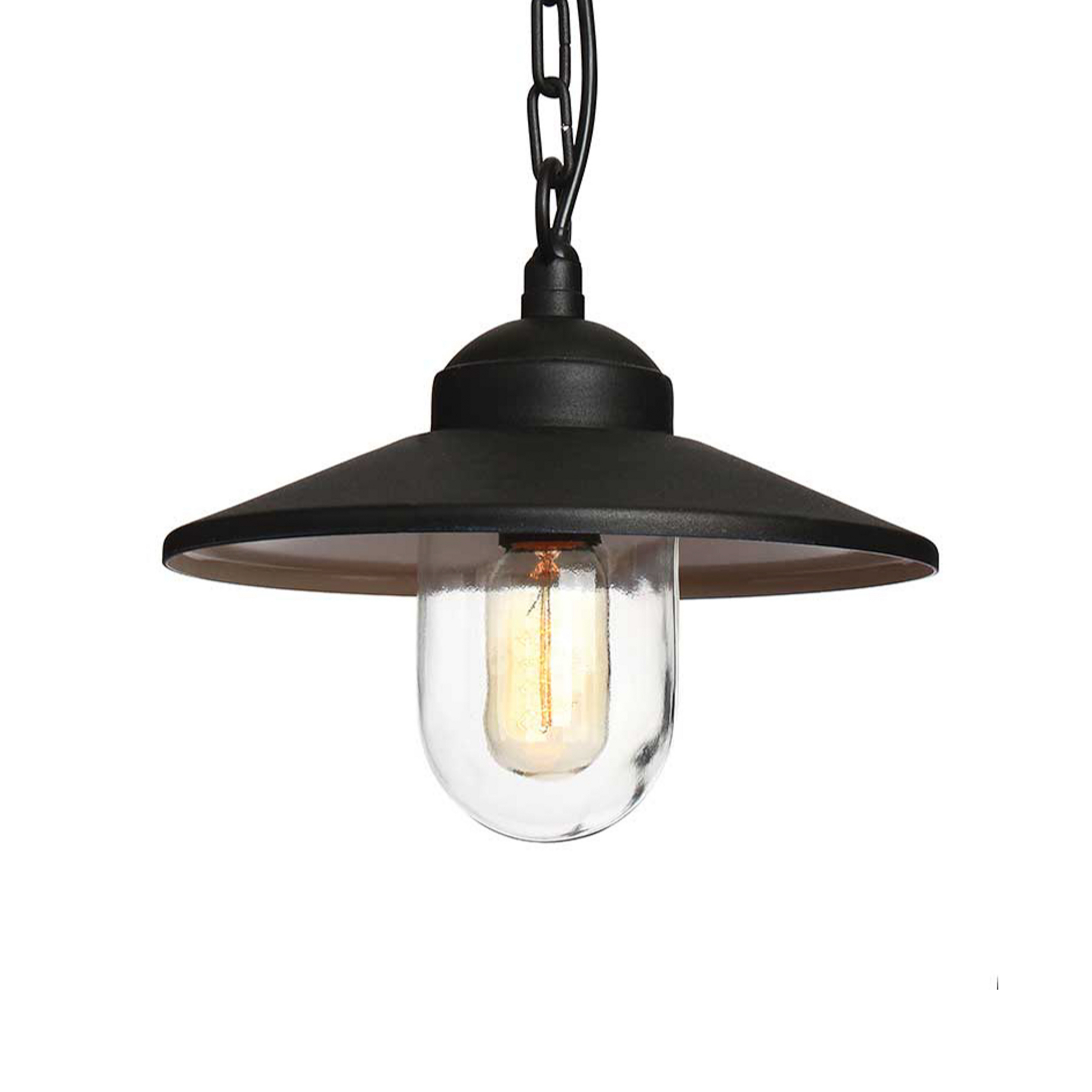 Klampenborg Outdoor Hanging Light, IP44, Black - Elstead