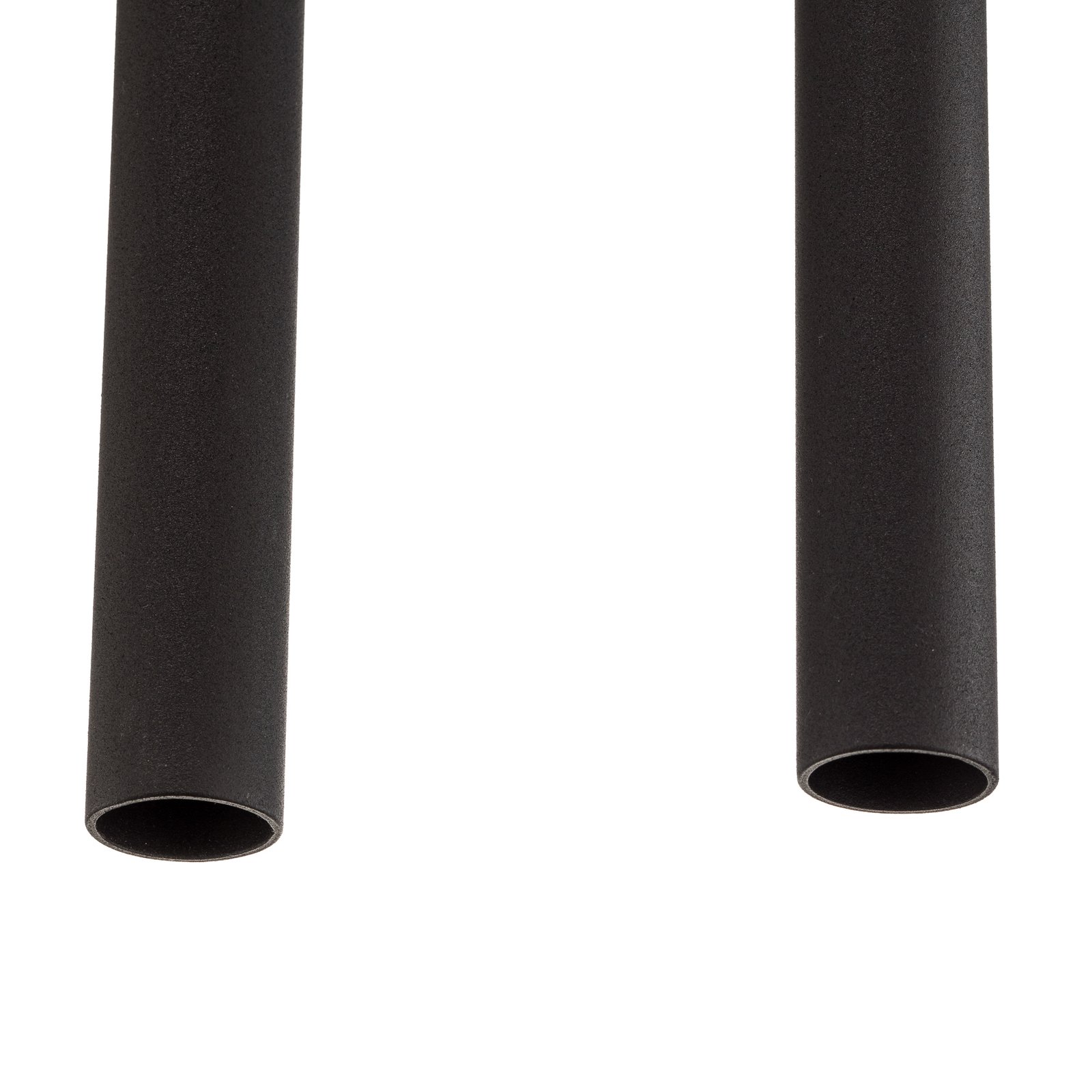 Candeeiro suspenso Thin, preto, cinco luzes, Linear