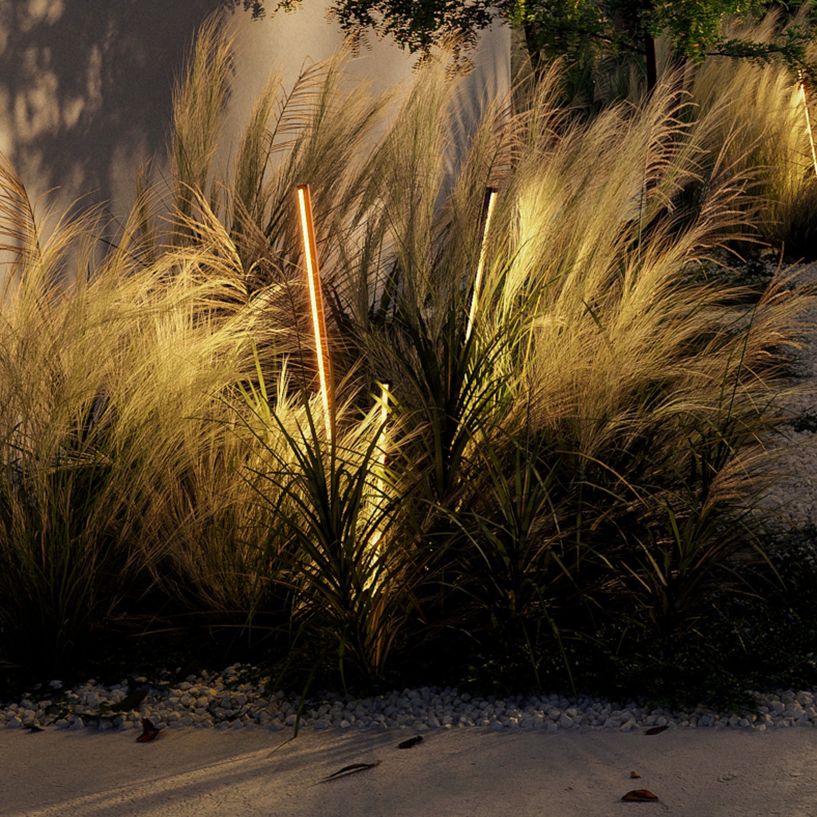 WEVER & DUCÉ LED žemės smeigtuvas „Reed 2.0“ bronzos spalvos 927 IP65