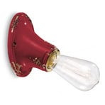 Vintage style wall light C115 wine red