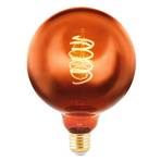 Globe LED bulb E27 G125 4W 2,000K filament copper