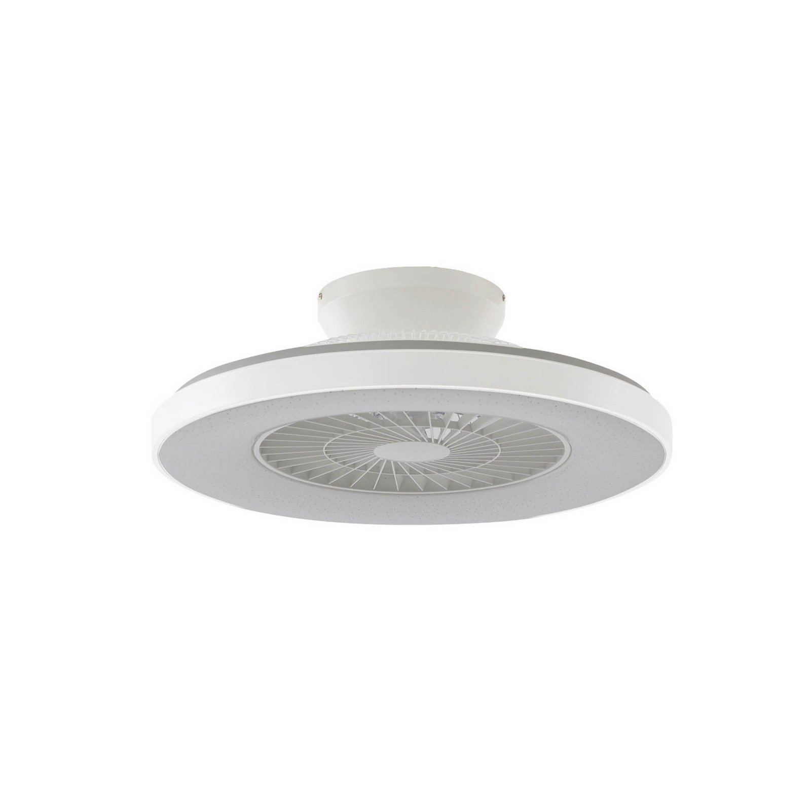 Lindby Smart ventilador de techo LED Paavo, blanco, silencioso, Tuya