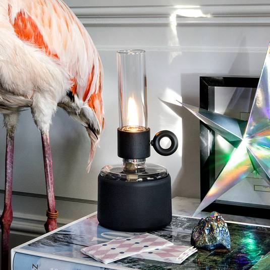 Fatboy Flamtastique XS oil lamp, anthracite | Lights.co.uk