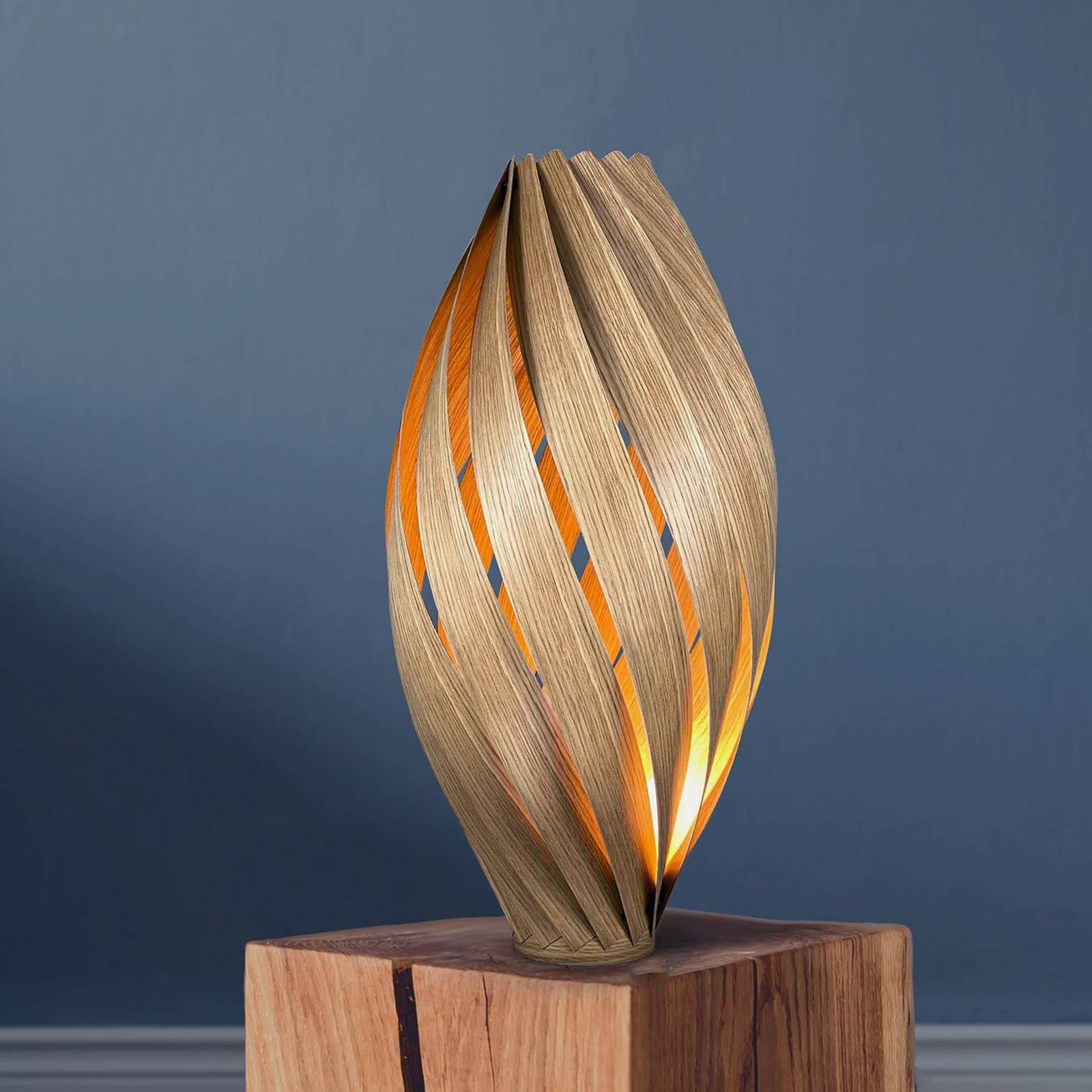 Gofurnit Ardere -pöytälamppu tammi korkeus 60 cm