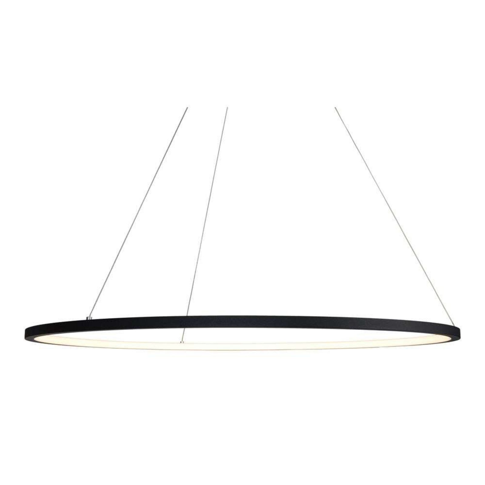 Gloria LED Lustră Pendul Ø80 Slim Negru - Antidark