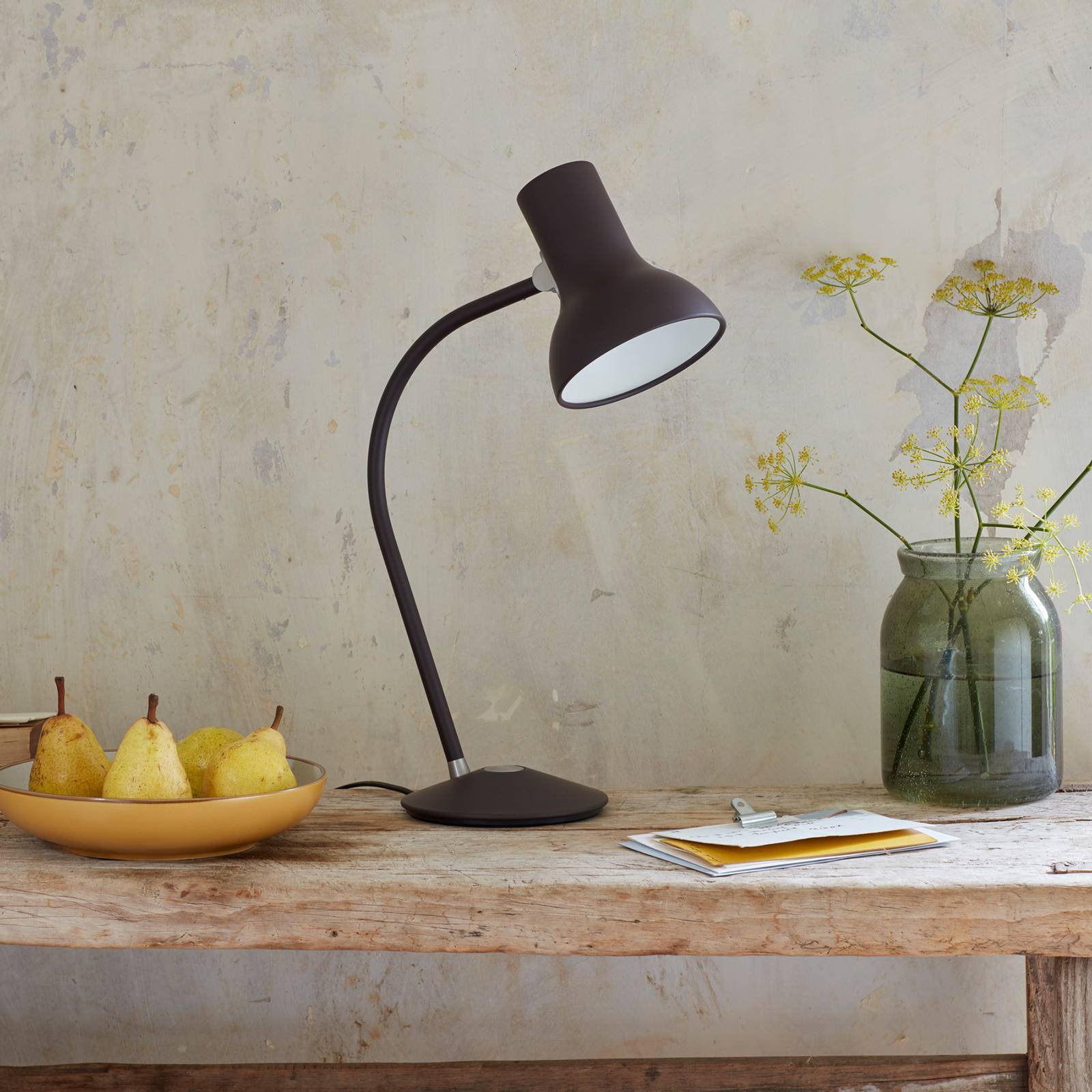 Anglepoise Type 75 Mini lampa stołowa, brązowa