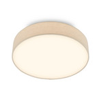 Plafón LED Duck, beige, Ø 38 cm, tela, 3000 K