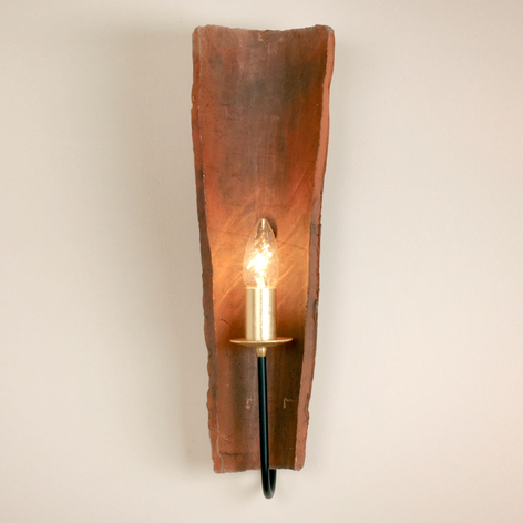 Menzel Country Tonziegel-Wandlampe, Licht direkt
