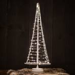Kalėdų senelio eglutė, sidabrinė viela, aukštis 51 cm
