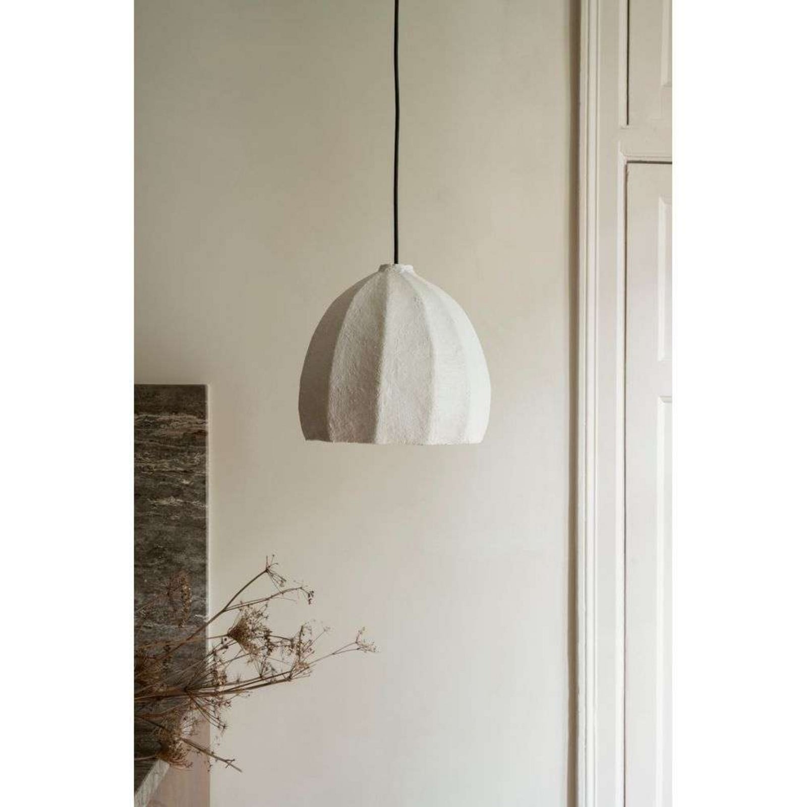 Tuva Pendelleuchte White Watt & Veke - Wohnzimmer - Skandinavisch - Stoff / Textil - Einflammig