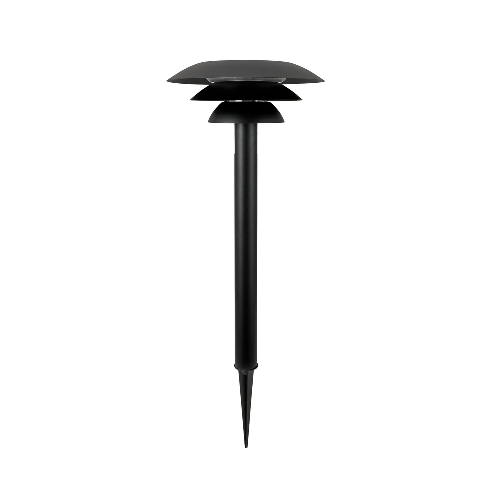 DL25 solcelledrevet LED-lampe med jordspyd, sort, metal, 3.000 K – Dyberg Larsen