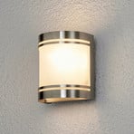 Stainless steel wall light Lenea