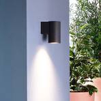 Achernar outdoor wall light 1-bulb down black grey