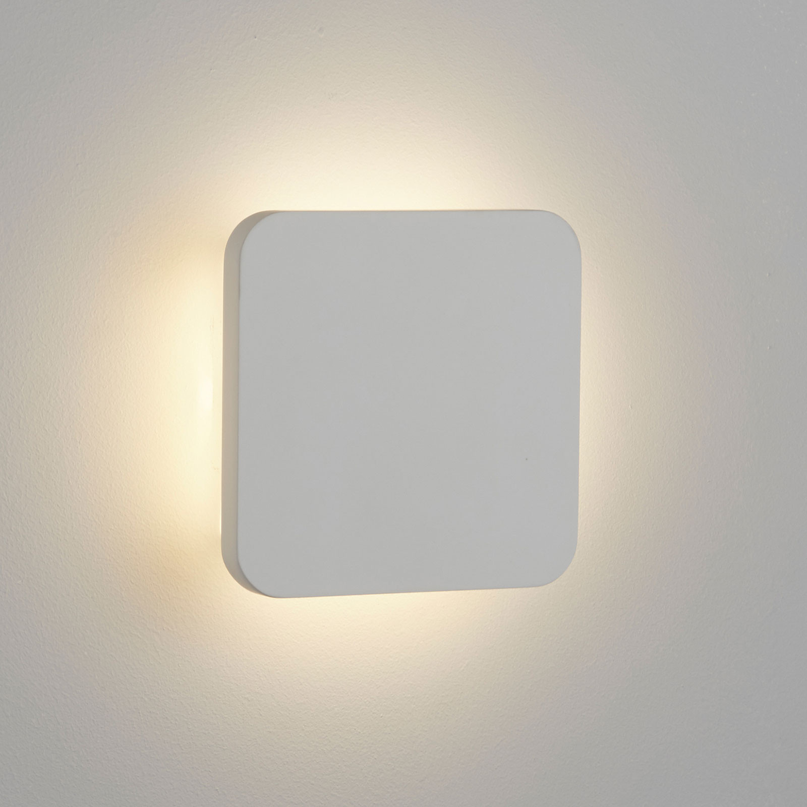 Aplică perete LED Gypsum 15x15cm din gips alb