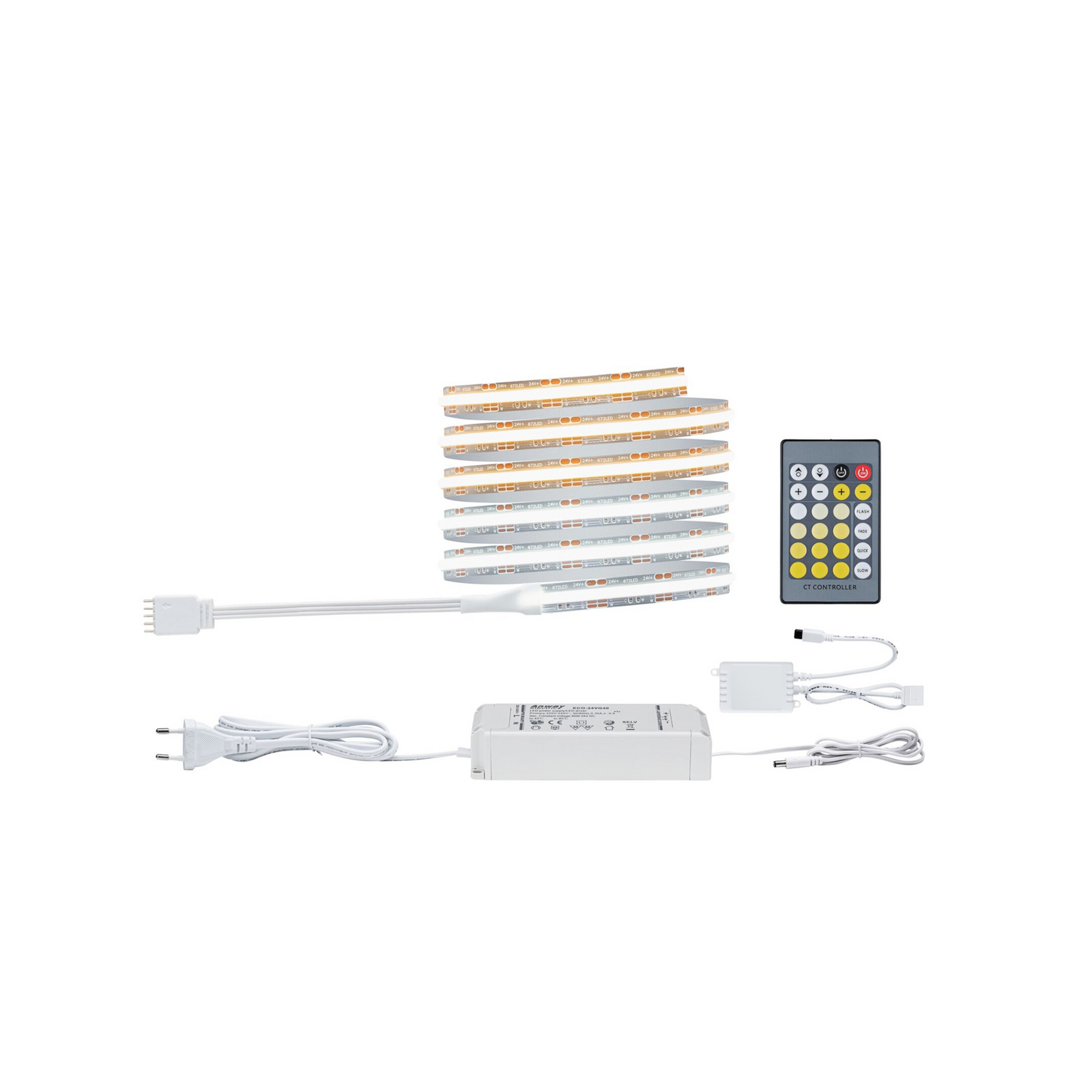 Paulmann LED-Streifen MaxLED 1000 COB Basisset 1,5m, CCT Paulmann LED-Streifen MaxLED 1000 COB Basisset 1,5m, CCT