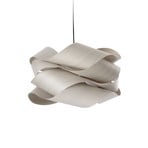 LZF hengelampe Link, grå/nikkel, Ø 46 cm, tre