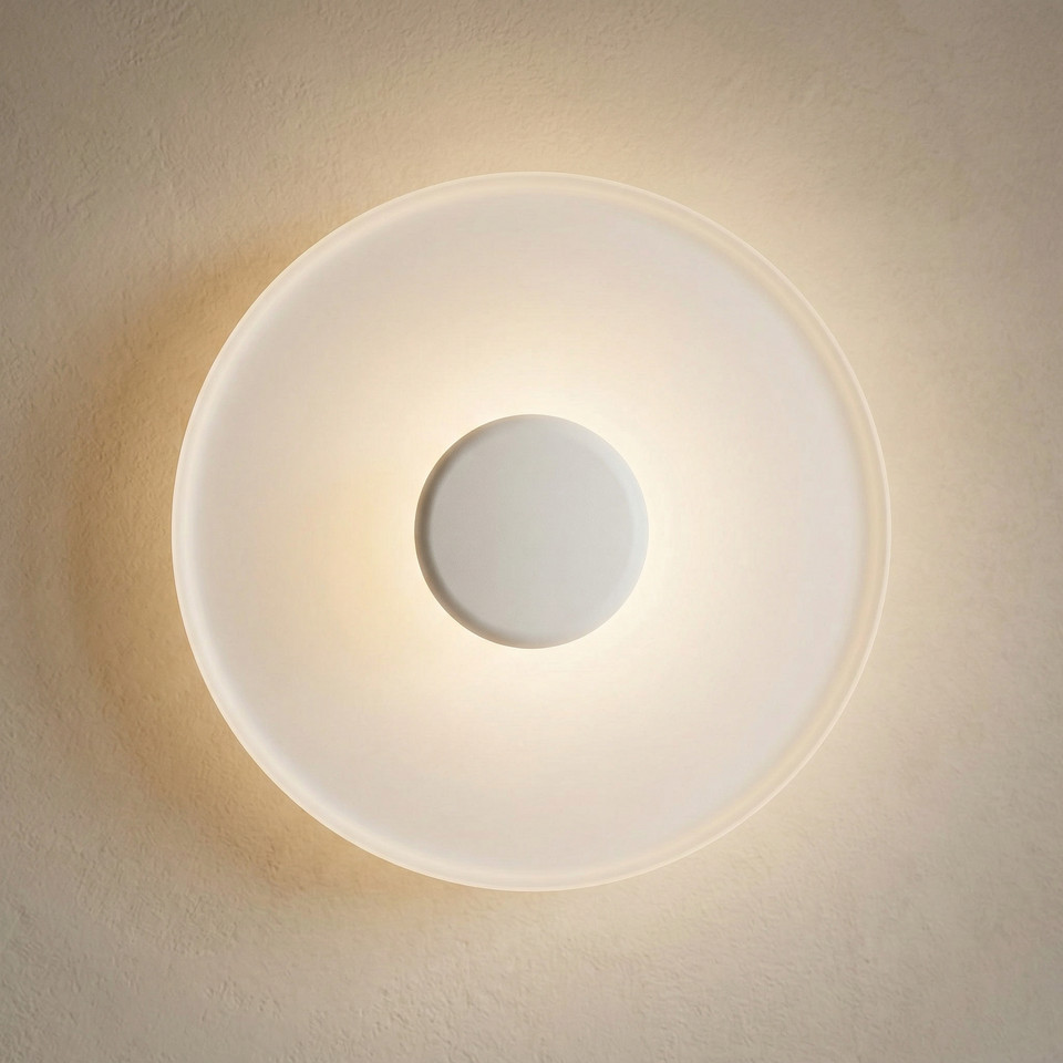Vibia Top LED-vägglampa Ø 40 cm, vit från Vibia