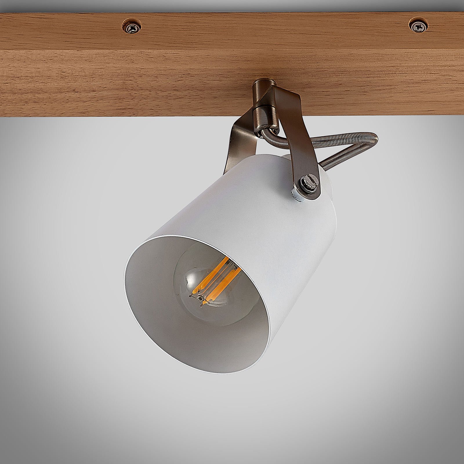 Blana 5 Ceiling Lamp White/Wood - Lindby
