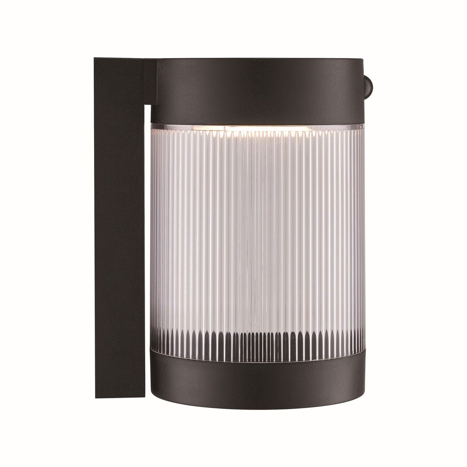 Solar-Außenwandleuchte Coupar, schwarz, Kunststoff, IP44