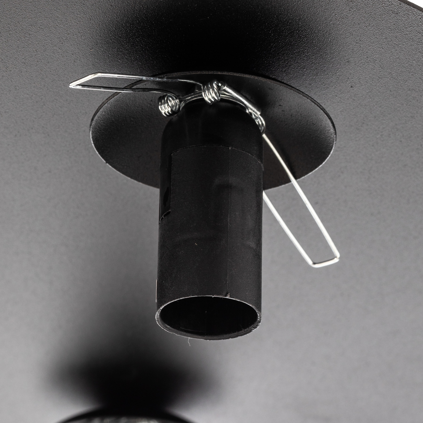 Solar ceiling lamp, black/graphite, three-bulb