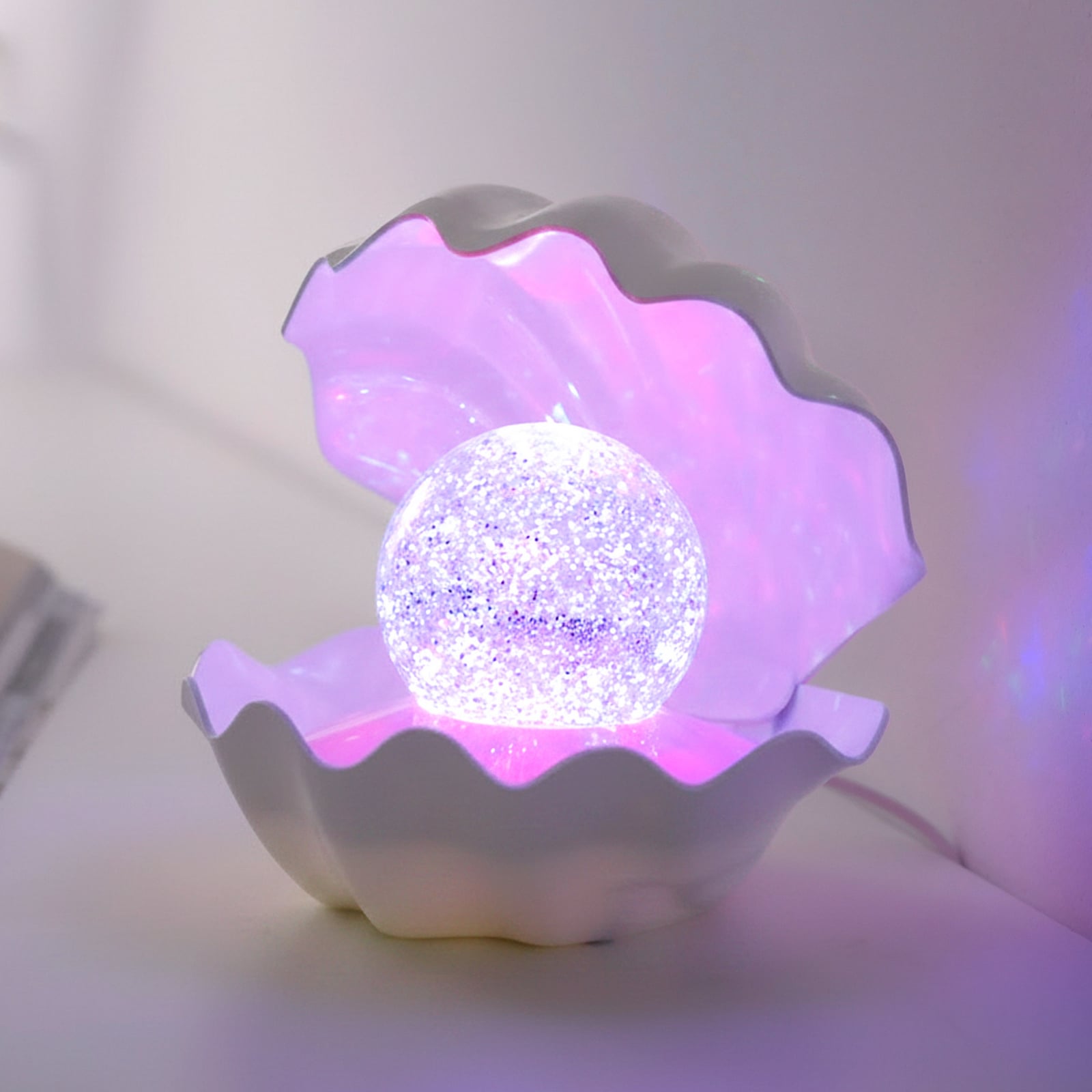 LED-laualamp Arielle, valge, patareitoitega või USB-C-ga, RGB