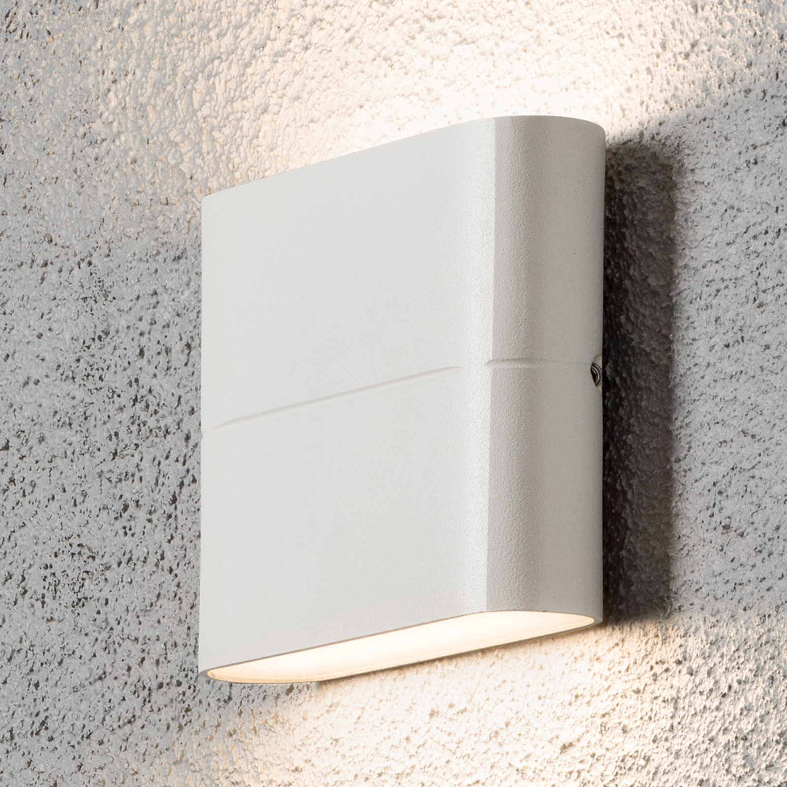 Chieri utendørs LED-vegglampe 2-lk. 11 cm hvit