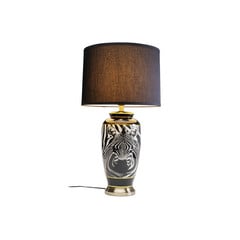 Stolná lampa KARE Zebra Face čierna textilná, porcelán, 71 cm