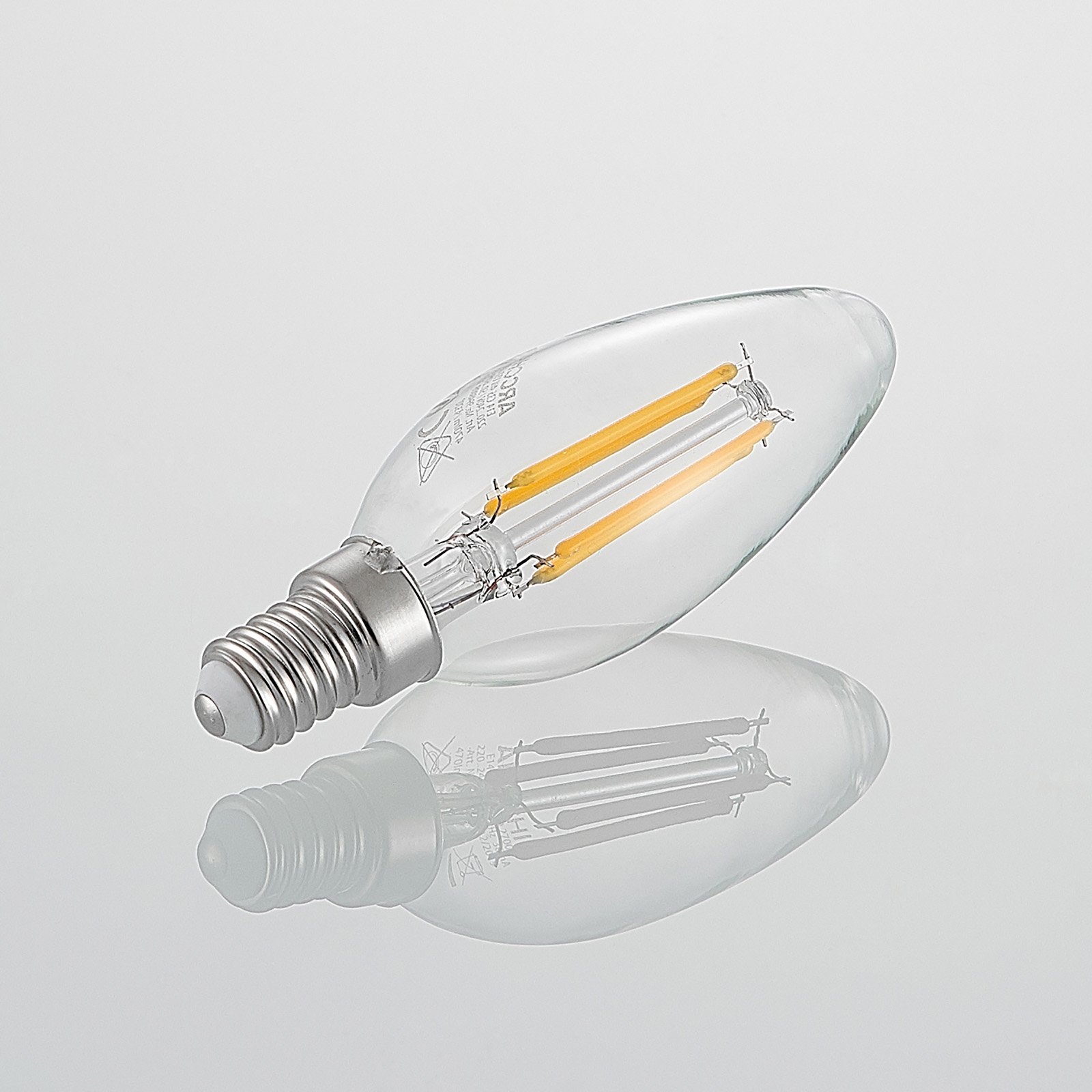 LED-Lampe E14 Filament 4W 2.700K 3-Step-Dimmer