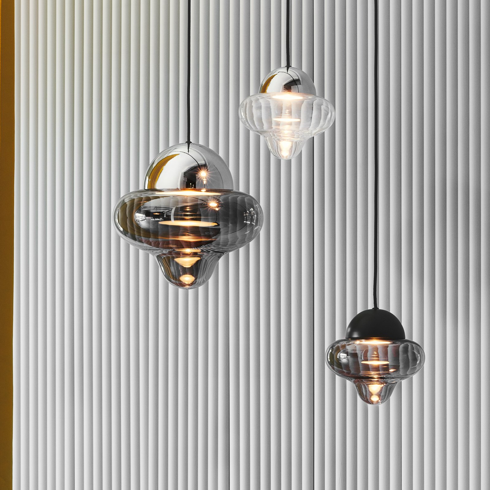 Nutty Lampa Wisząca Clear/Chrome - Design By Us