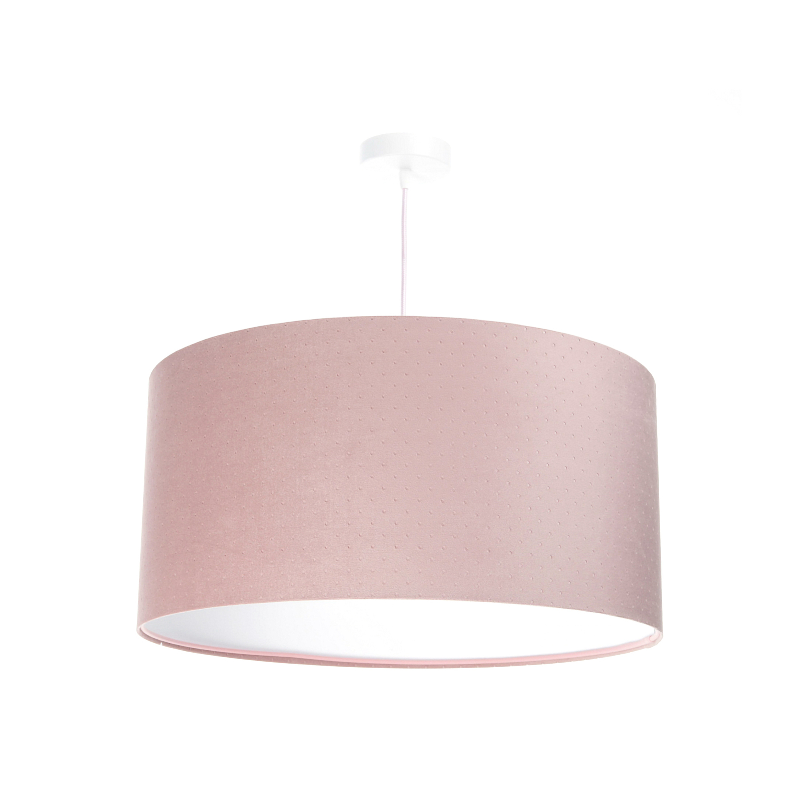 Rosabelle pendant light cylinder pink 1-bulb Ø50cm