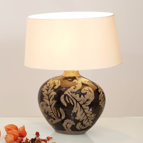 Tischleuchte Toulouse oval, Höhe 43 cm