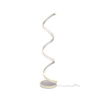 Lindby Salloa Spiral-Stehlampe, Dimmer, CCT, weiß