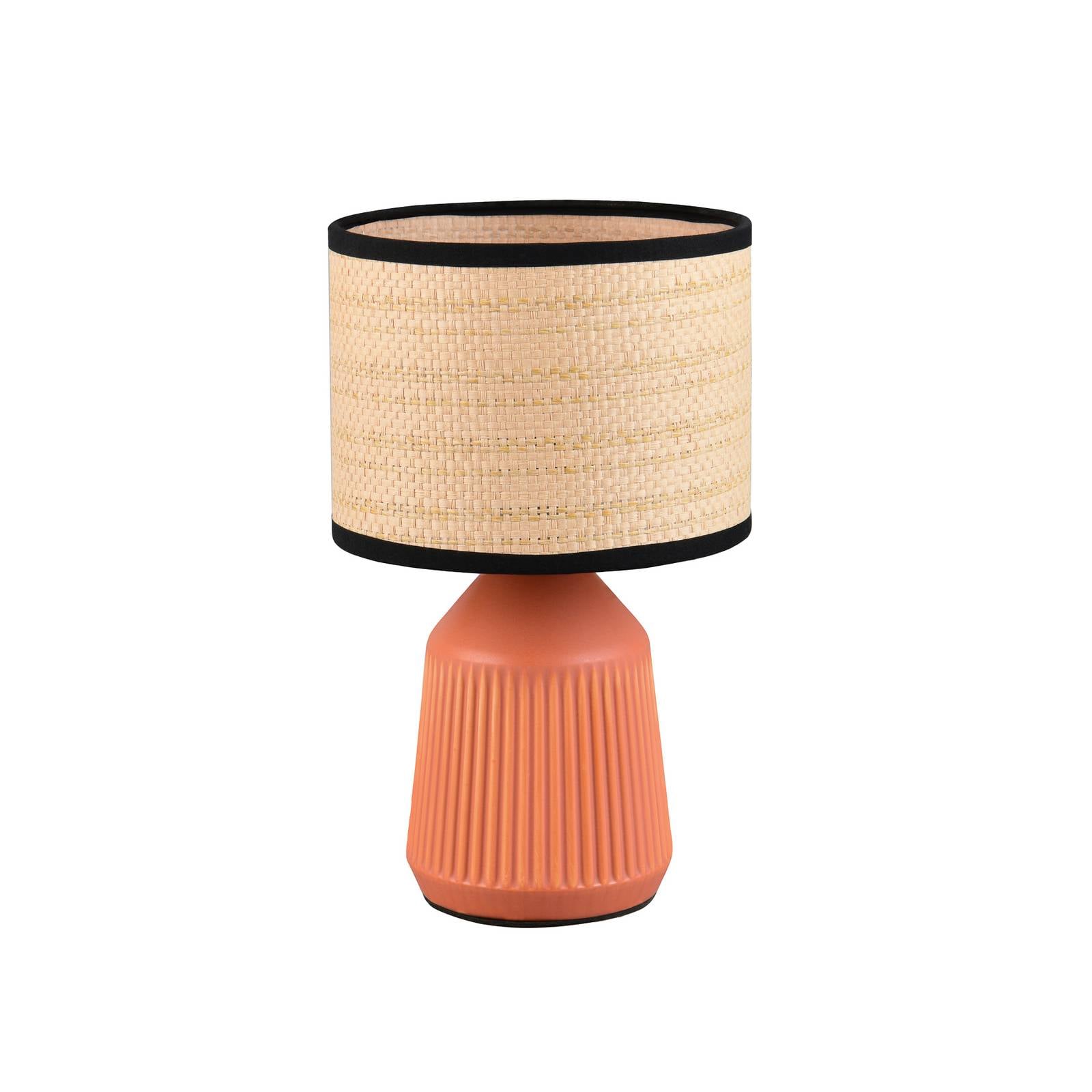 Tischlampe Formentera, terracotta/beige, 27cm Keramik/Papier