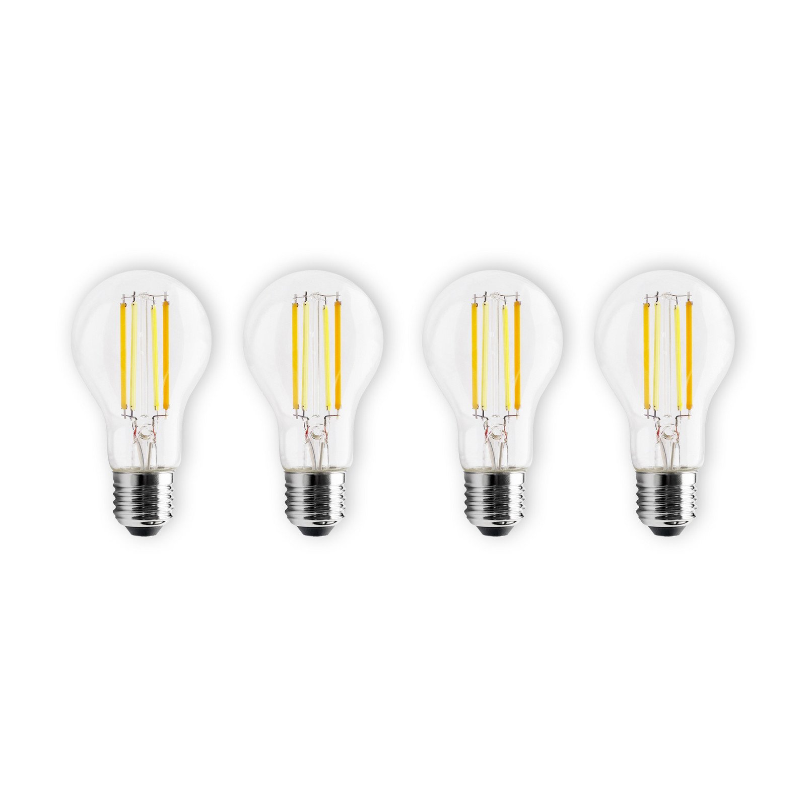 Prios Smart LED Filament E27 7W dimabil CCT Tuya set de 4