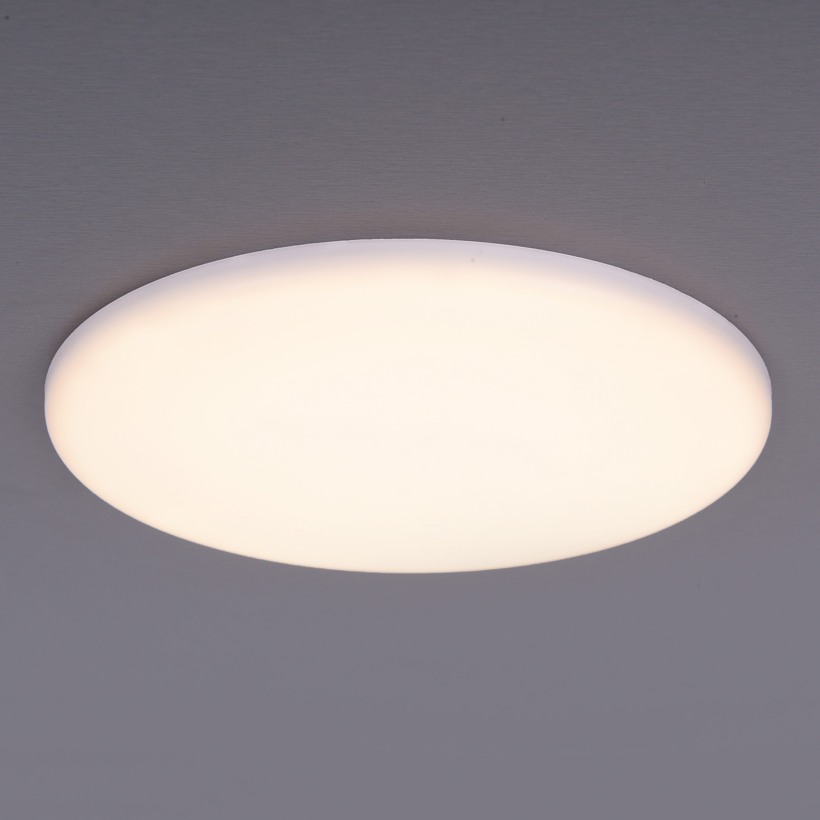 Näve Sula LED downlight, round, IP66, Ø 21.5 cm, for Bathroom, plastic, 27 W, energy efficiency: A+, H: 2 cm