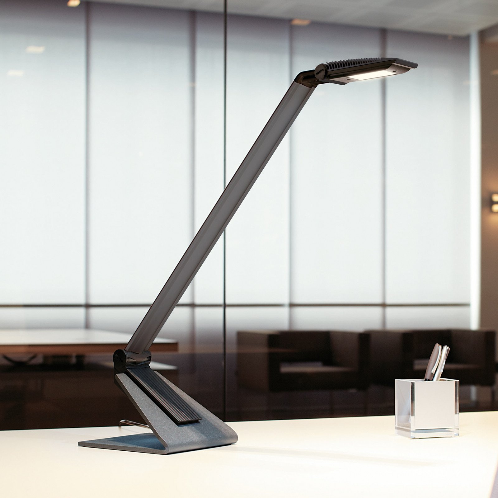 Lampă de birou cu LED MAULsolaris antracit înălțime 64 cm - Studiu / Birou - modern - Metal