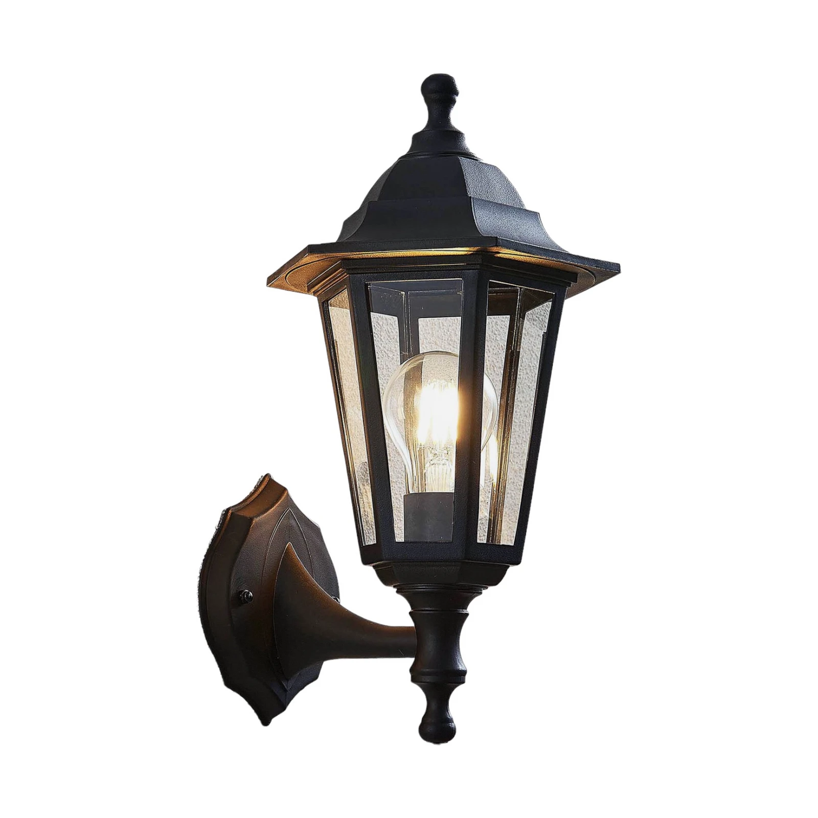 Lindby Außenwandlampe Nane, Laterne, seewasserfest, E27