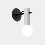 LEDS-C4 Nude wall light E27 stone grey/black