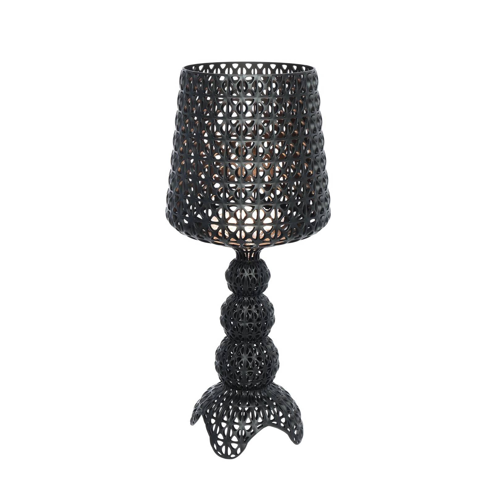 Kartell LED-Tischleuchte Mini Kabuki, schwarz, Höhe 70 cm