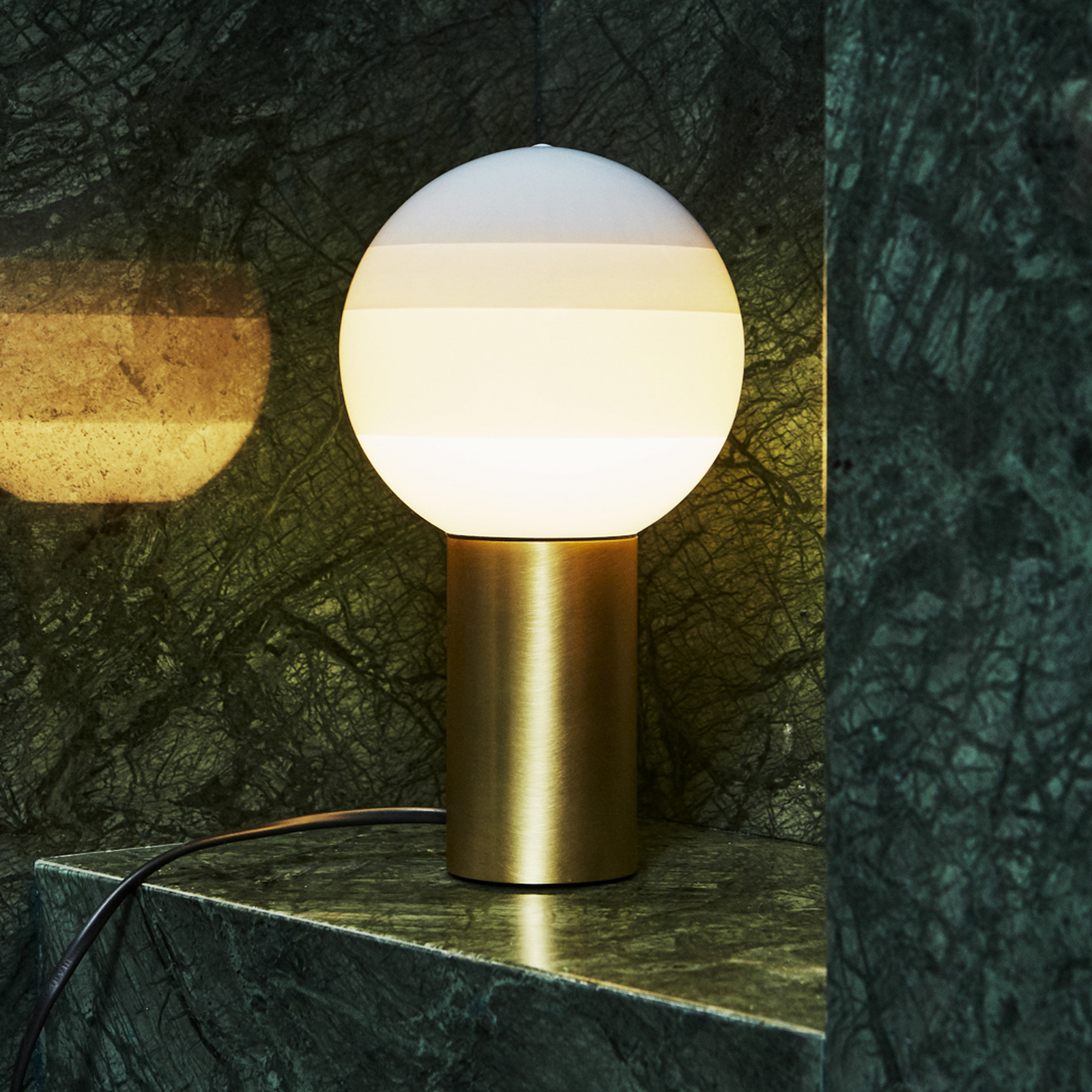MARSET Tischlampe Dipping Light M, weiß/messing