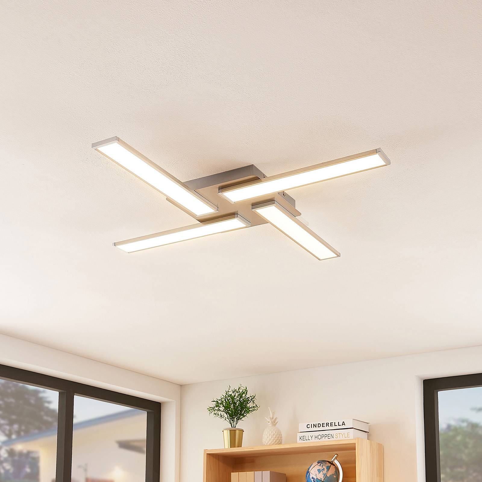 Lindby Smart Ibbe LED ceiling light, 4-bulb