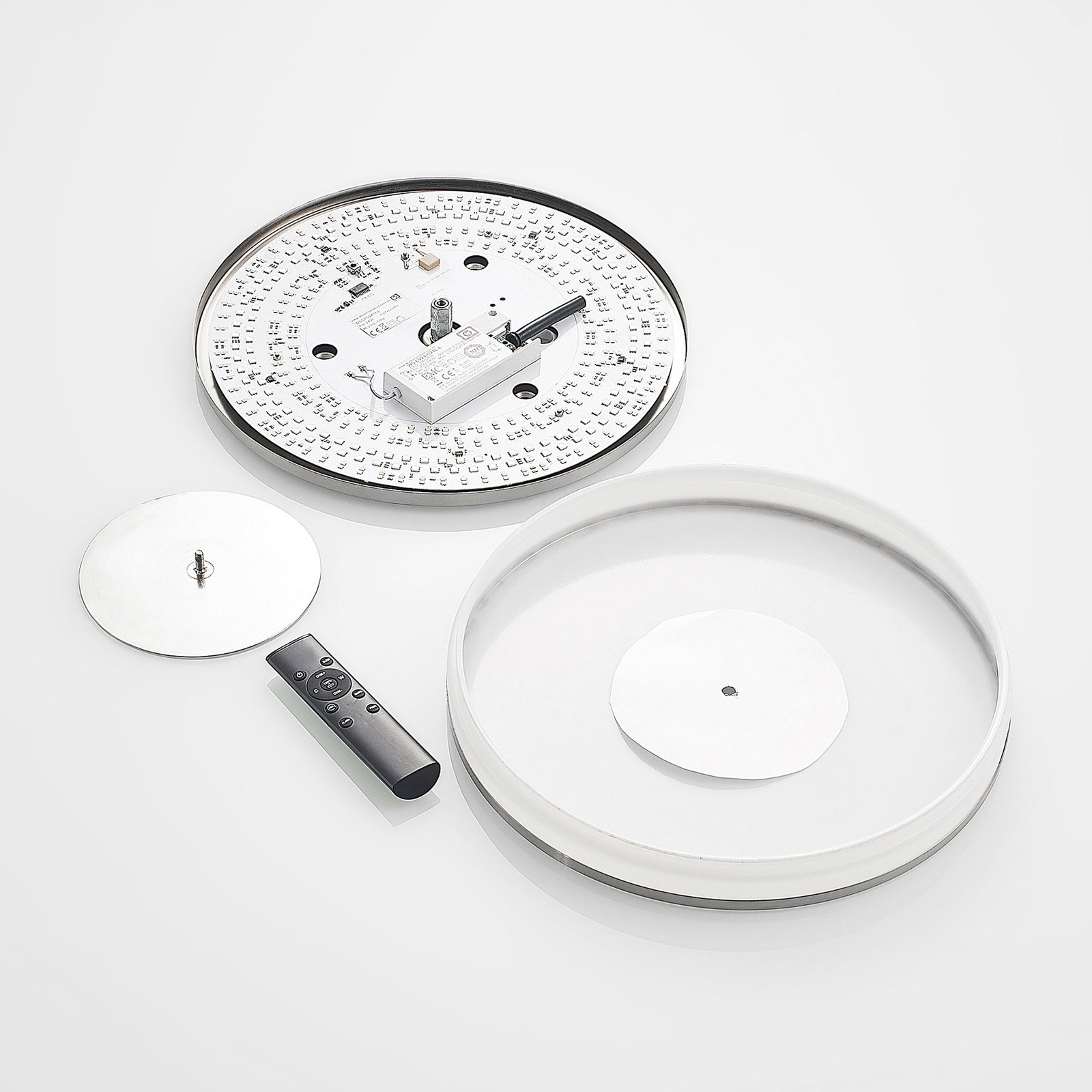 Fjella LED Plafonnier RGB CCT Nickel/White - Lindby