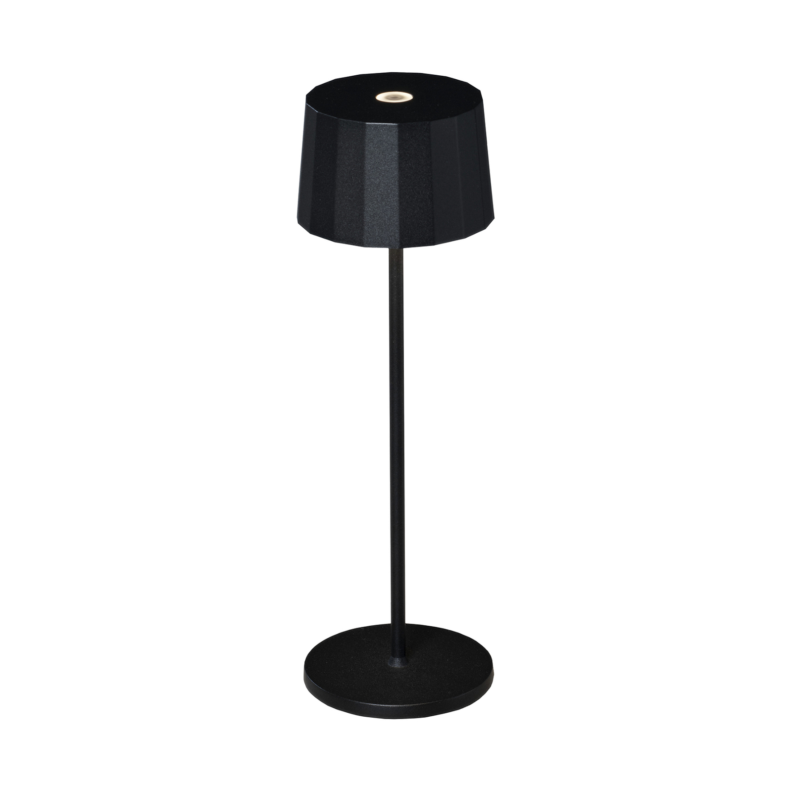 Lampe à poser LED Positano pour extérieur, noire